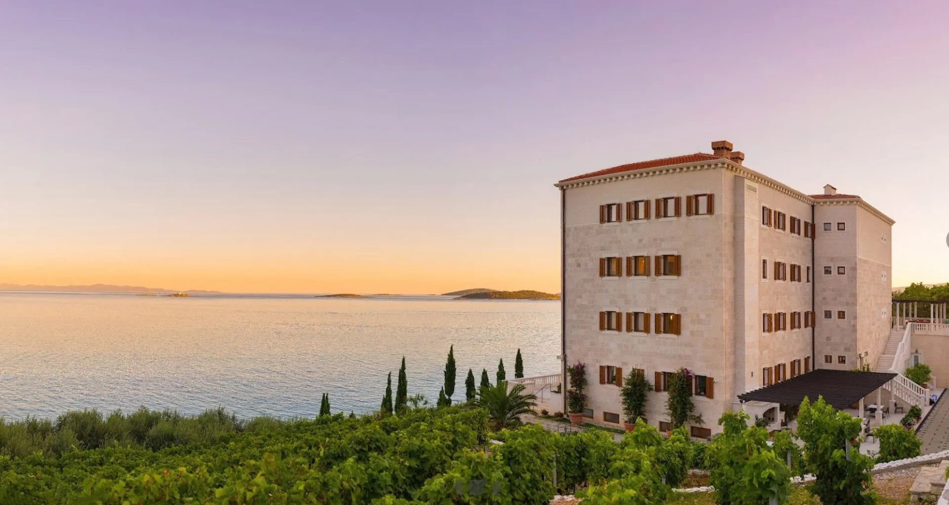 Villa Korta Katarina and winery on Peljesac Peninsula