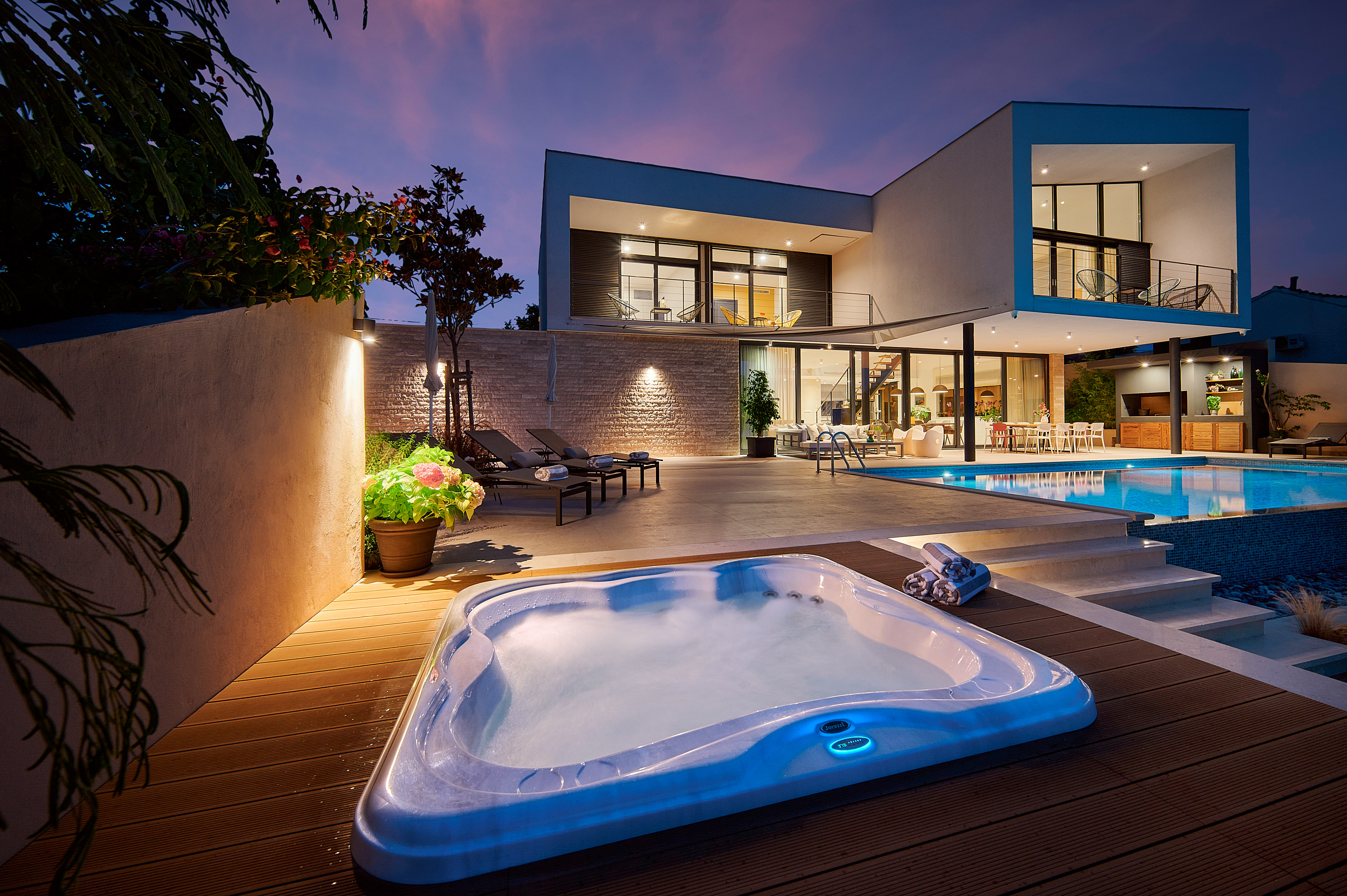 Modern beachfront villa Pure Hvar with pool and Jacuzzi