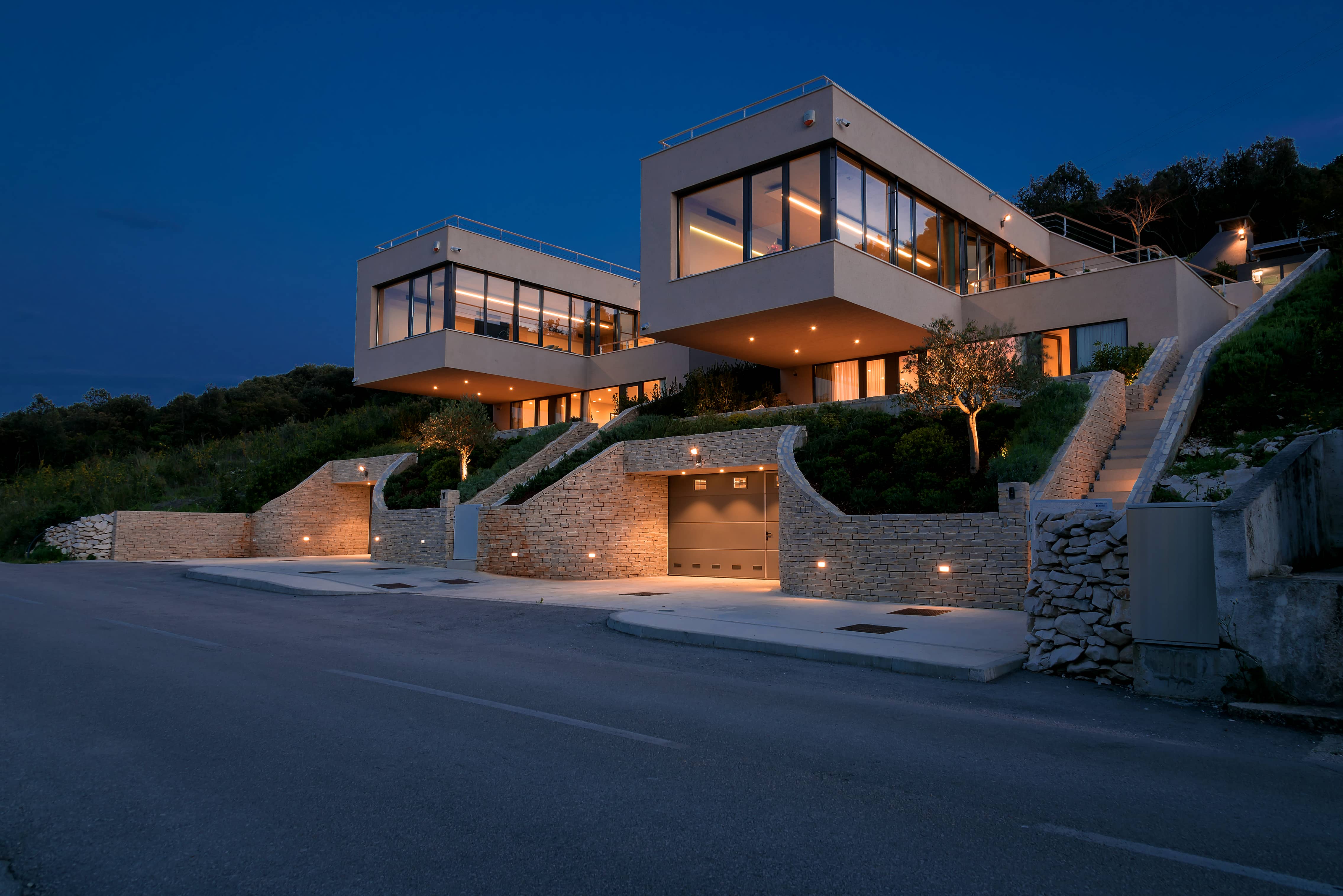 Two sister villas on island of Korcula 