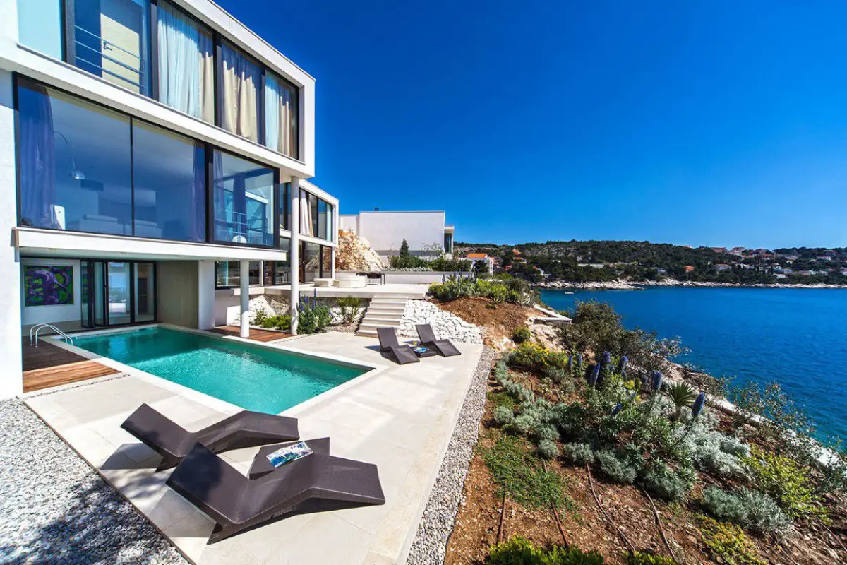 Luxury Sea Front Villa With Pool And Private Beach In Primosten Sibenik