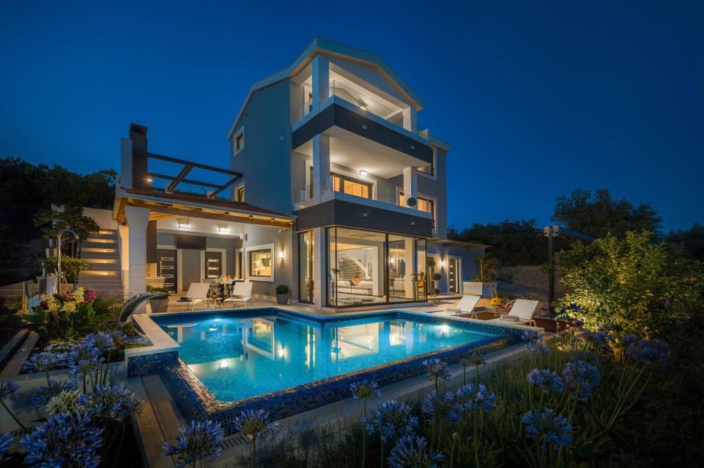 Luxury Villa Sunset Trogir with heated pool, and a Jacuzzi