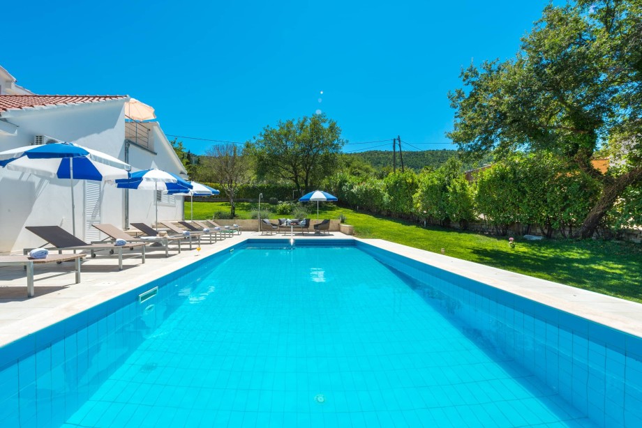 Modern family villa in Dubrovnik area with a swimming pool