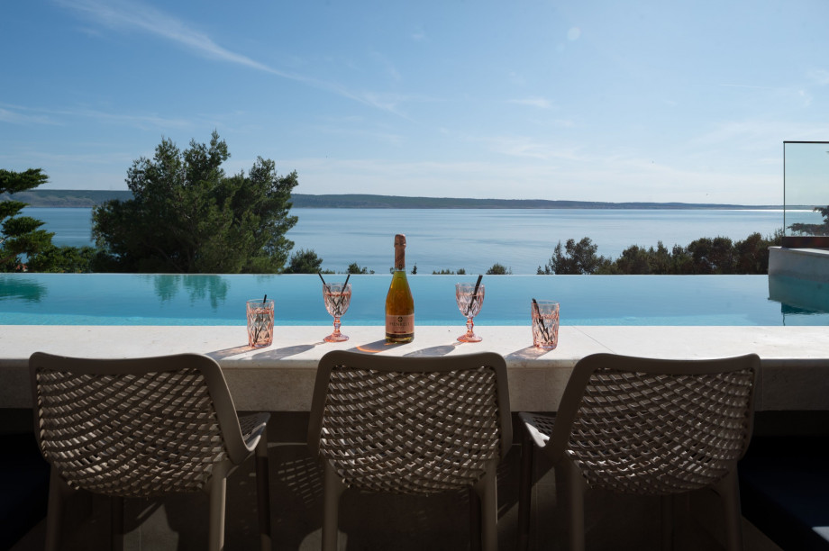 Pool terrace in Villa Bay Zadar