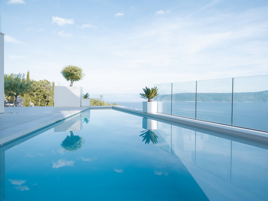 Heated pool in Villa Absolute Istria