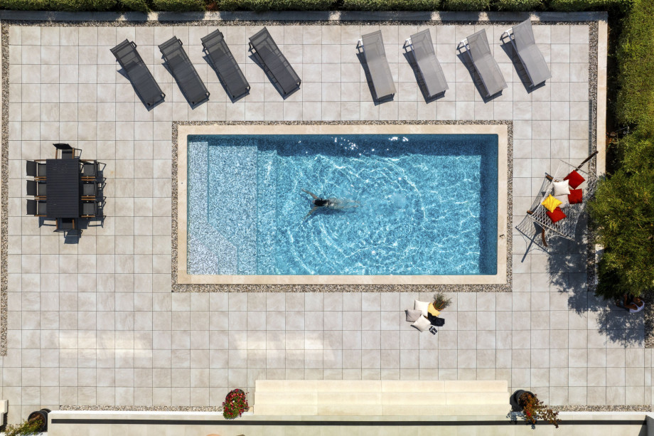 Aerial photo of swimming pool in Villa Martincic Residence
