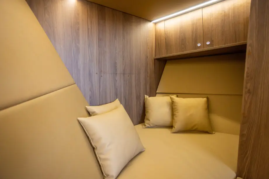 Inside the cabin of Colnago 35