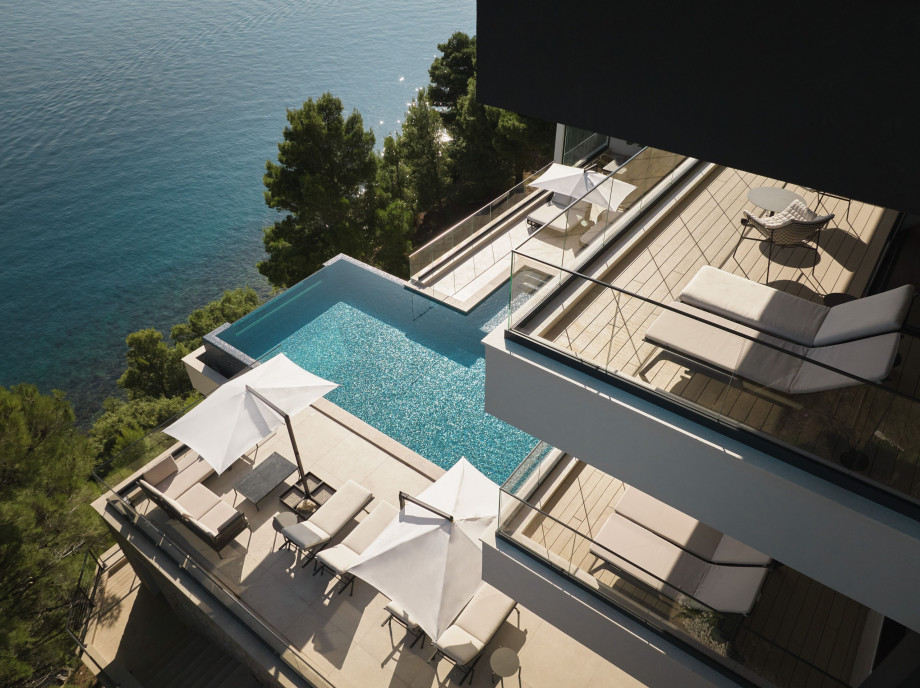 Stunning Villa Miracle in Mimice with sea views and heated outdoor pool