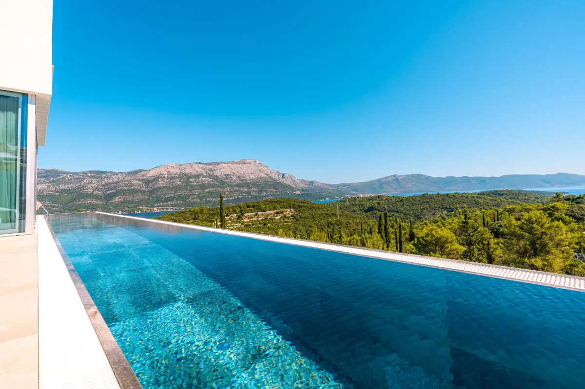 Luxury villa Belmare 2 with infinity pool and sea view on the island of Korcula