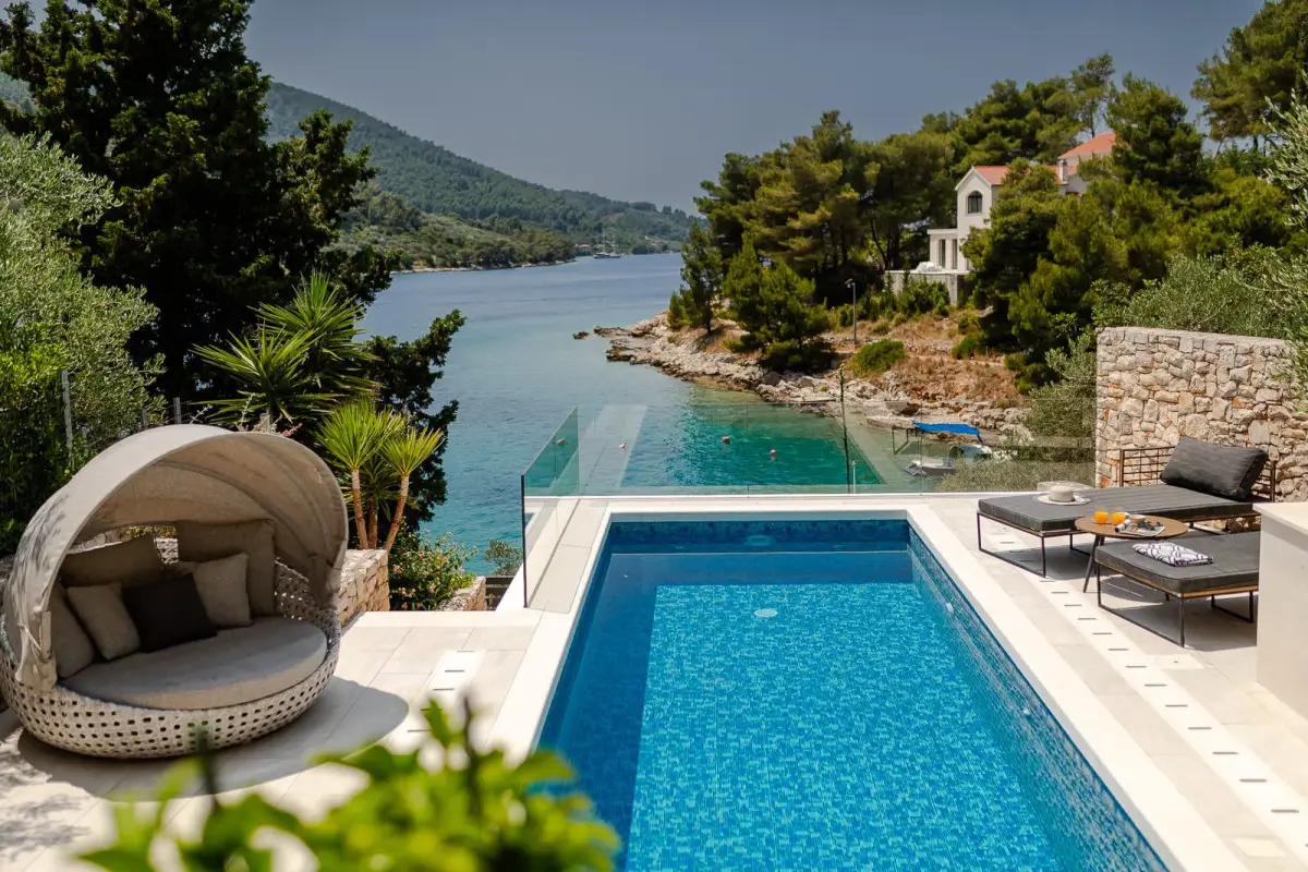 Korcula villa with pool