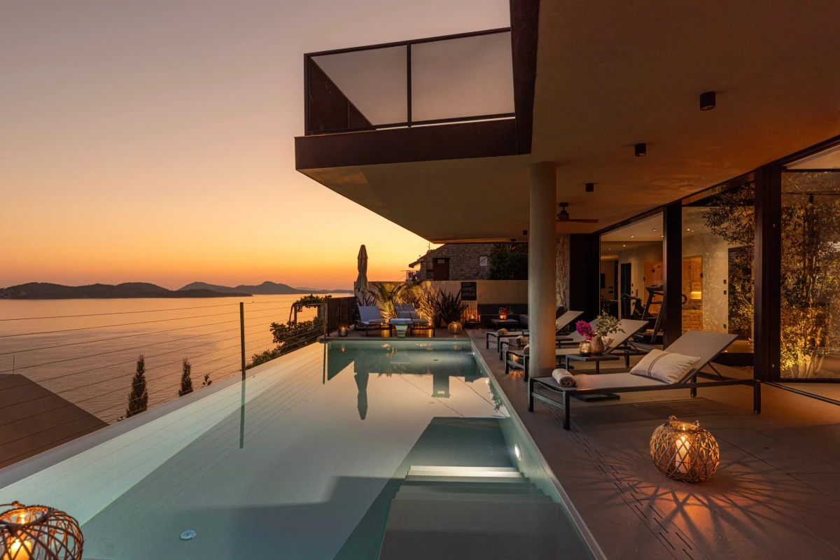 Luxury villa in Dubrovnik - Villa Celeste Dubrovnik with heated pool, gym, sauna and Jacuzzi